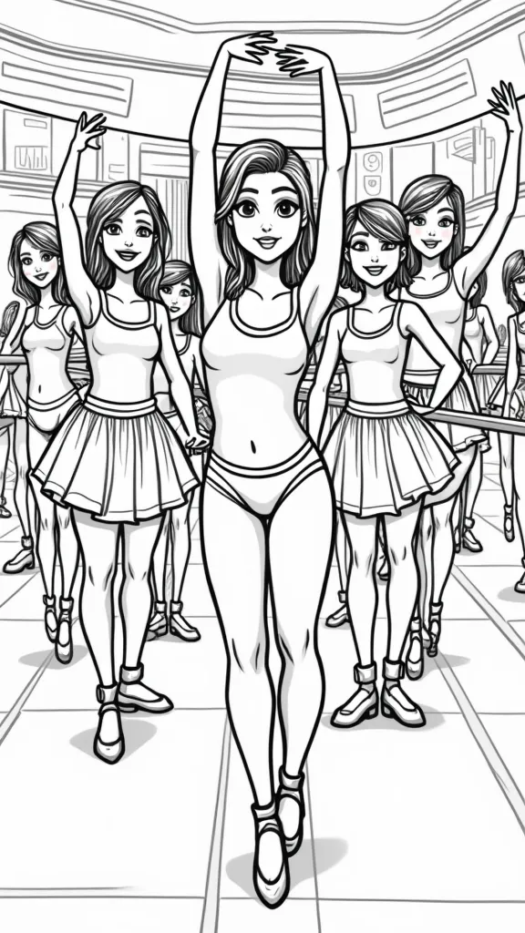 dance moms coloring pages